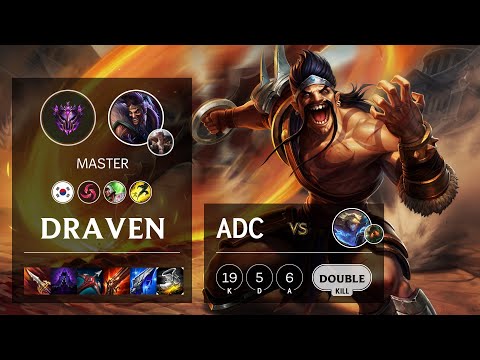 Draven ADC vs Ezreal - KR Master Patch 10.16