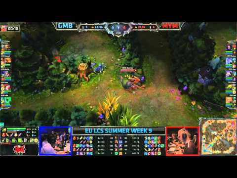Gambit Gaming (GMB) vs Meet Your Makers (MYM) || Super week EU LCS Summer 2013 W9D1 || Full Game HD