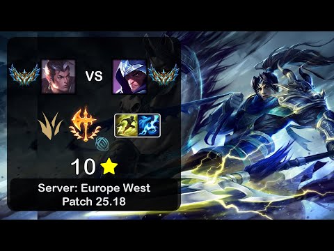 Xin Zhao Jungle vs Talon - EUW Challenger - Patch 25.18