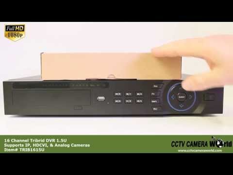 16 Channel Tribrid DVR 1.5U for HDCVI IP Analog CCTV Cameras