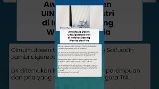 Awal Mula Dosen UIN Digerebek Istri di Indekos Bareng Wanita dan Pria, DK Alibi Ini