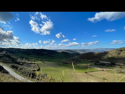 Driving from Tropea to Crotone Italy in January 2022