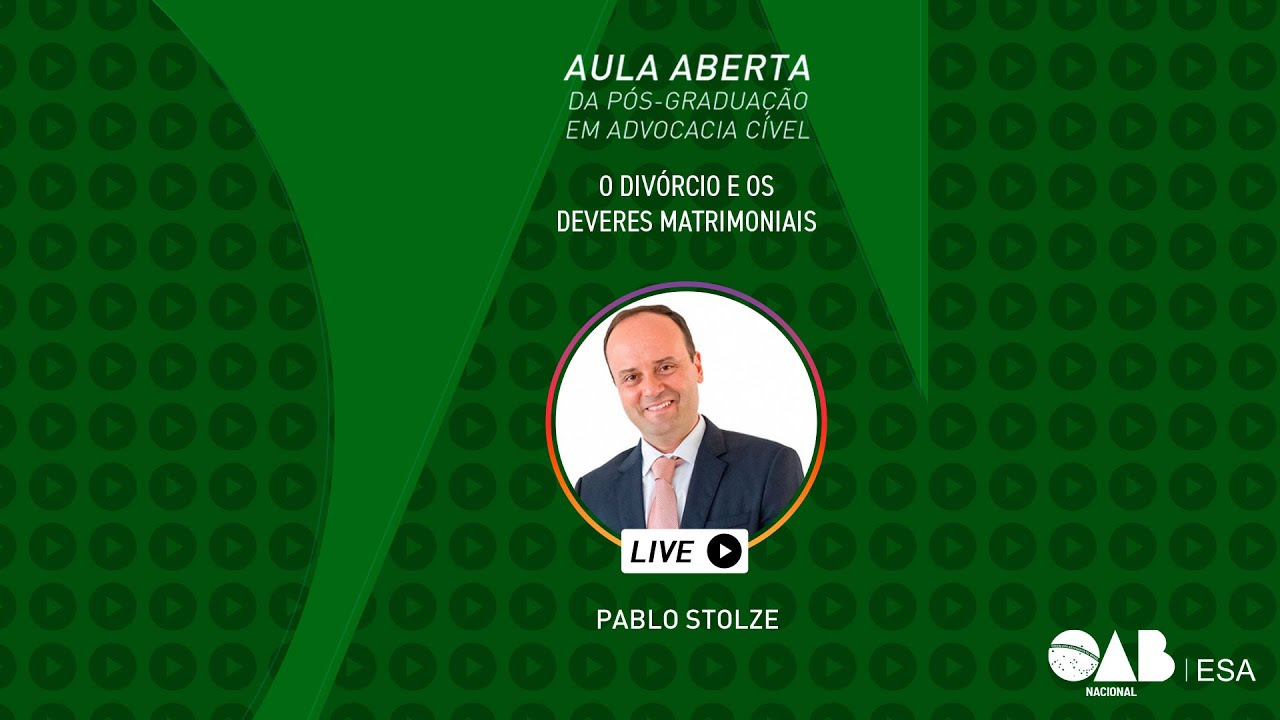 Aula aberta - 08/09/2022 - Pós-Graduação em Advocacia Cível - Prof. Pablo Stolze.