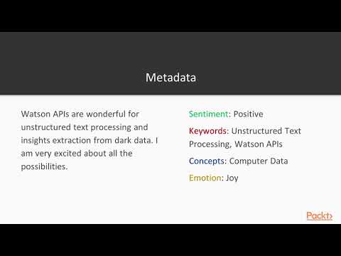 IBM Watson for Beginners Natural Language Understanding | packtpub com