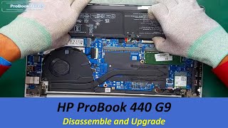 How to Disassemble HP ProBook 440 G9 Laptop - HP ProBook 440 G9 Disassemble and Upgrade Options.