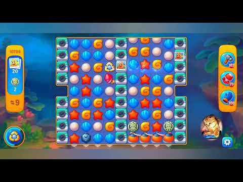 фишдом 2022  #  10796 уровень - прохождение без бустеров # Fishdom,   10796  level - no Boosters.