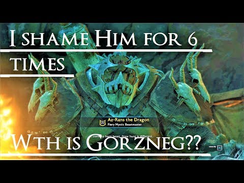 Shadow of War: Middle Earth™ Unique Orc Encounter & Quotes #13 GORZNERG SHAMES TO THIS OLOG!!
