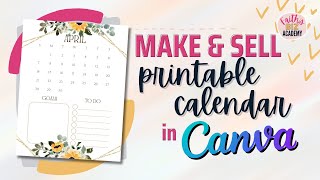 How To Create Printable Calendar In Canva (FREE Calendar 2024 Canva Template)