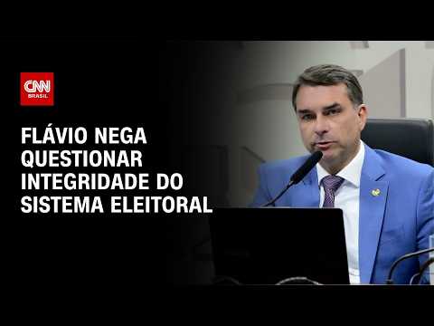 Flávio Bolsonaro nega questionar sistema eleitoral brasileiro | CNN 360°