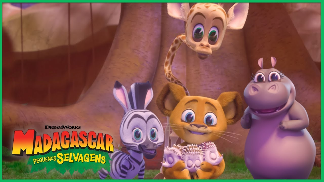 Sendo Babá de Ouriços Travessos! 🦔 | DreamWorks Madagascar em Português