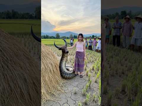 หัวเป็นควาย ตัวเป็นงู เกิดขึ้นได้ไงเวอร์ไปแล้ว  #pony #ai #viral #shorts