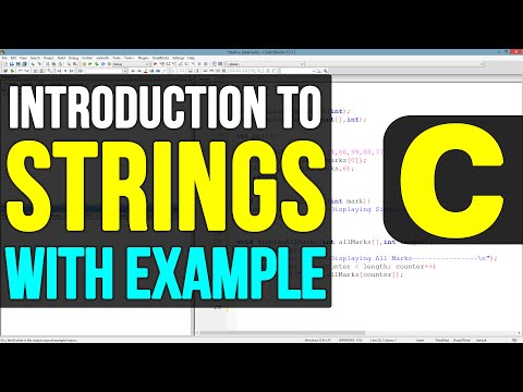Strings or Character Arrays in C Programming Language Video Tutorials