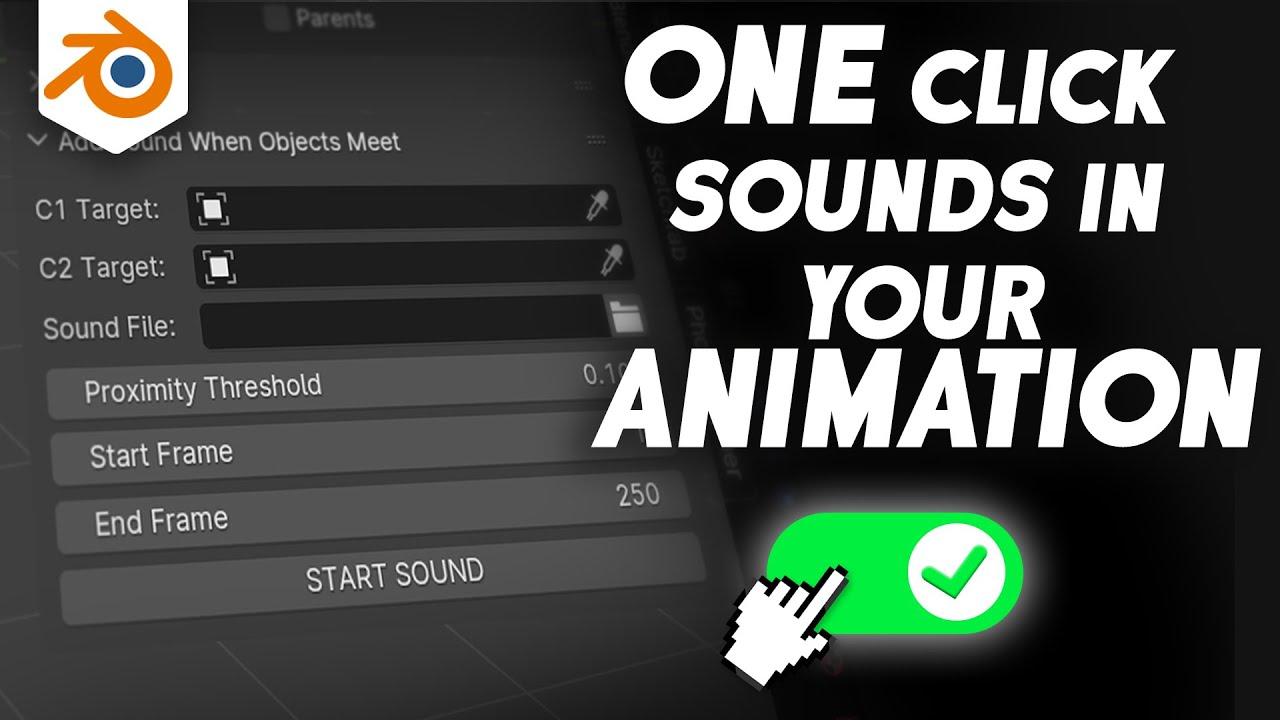 Add Sounds When Objects Meet in Blender | Blender  Addons Tutorial
