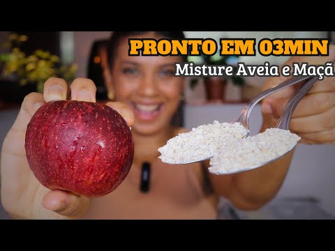 SÓ 3 MIN! Você Nunca Comeu esse Mingau de Aveia e Maçã, Delícia Saudável para Café da Manhã e Jantar