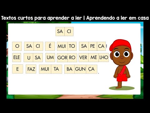 Praticar leitura com folclore| Textos curtos para aprender a ler | Aprendendo a ler em casa