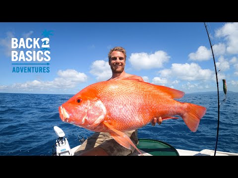 Catching HUGE FISH on HANDLINE: Remote Island Catch & Cook (Ep:14)