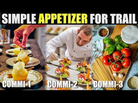 Give this simple 10 Appetizers for your chef Trail || Appetizers Recipe for Commi 1'2'3 Trail