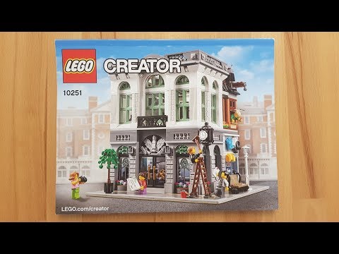 LEGO 10251 Steine-Bank Verzierungen und Innenleben Review\Deutsch