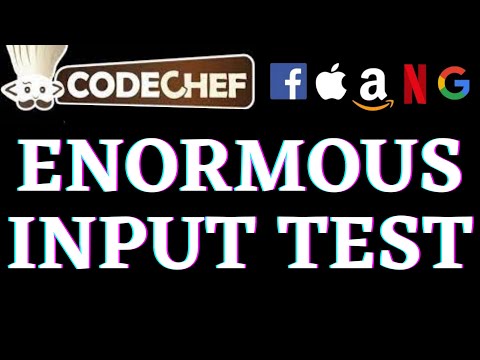 Enormous Input Test Codechef Beginners Problems Python