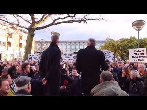 Demostration på Rådhuspladsen i Slagelse