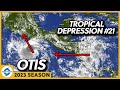 Tropical Storm Otis heading towards Mexico. Tropical Depression #21 heading towards Central America.