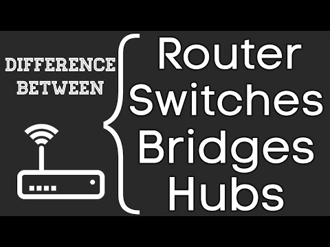 Difference between router, switches, hubs, bridges