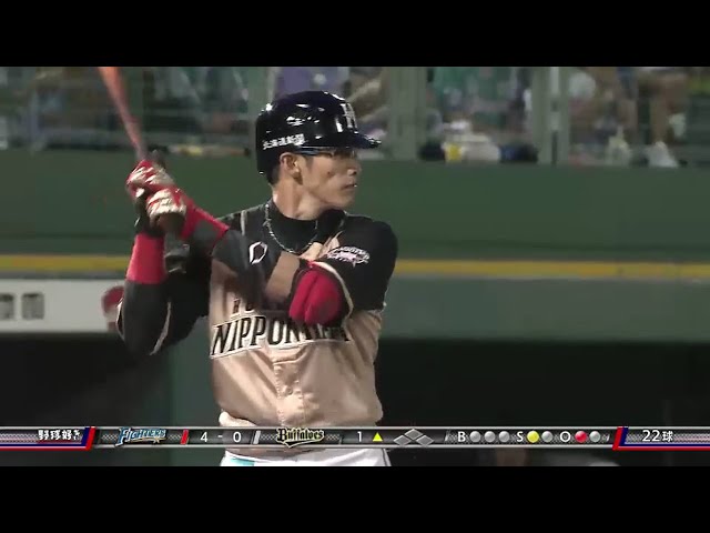 【1回表】ファイターズ・陽が右方向への2ベースヒット!! 2016/9/3 Bs-F