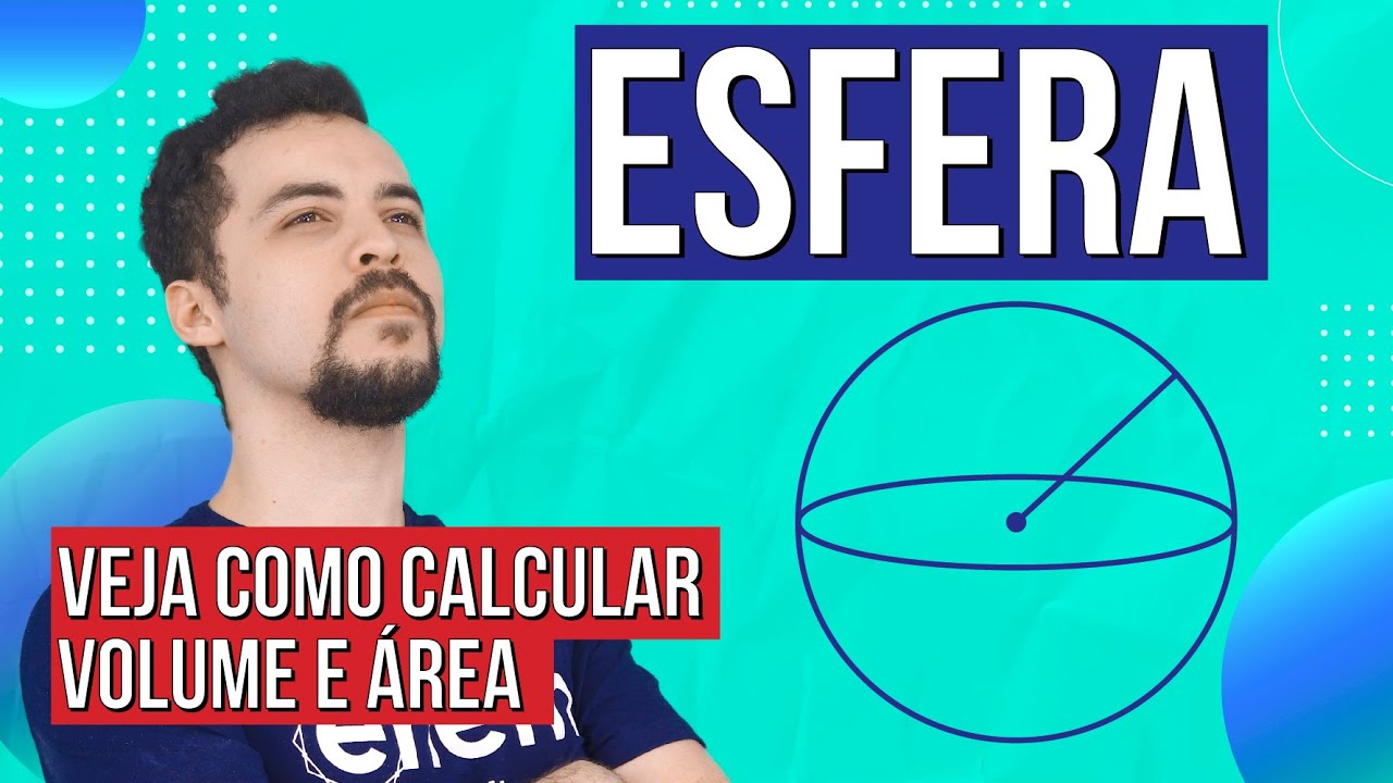 ESFERA: Elementos, Cálculo do Volume e da Área | Aprenda geometria de uma vez por todas. Prof Lucas
