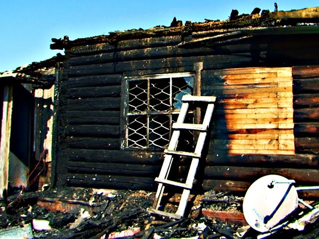 Целая семья чуть не погибла в огне!