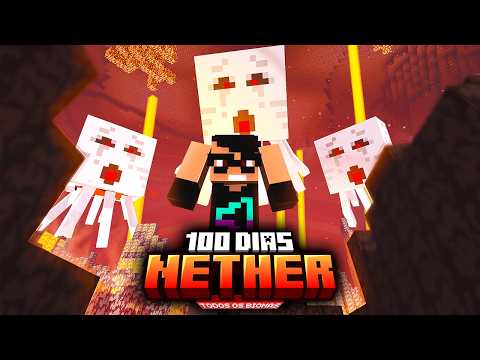 Sobrevivi 100 dias no NETHER do Minecraft - O FILME