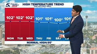 Triple digit heat expected for last week of August | KENS 5 Weather Impact Forecast