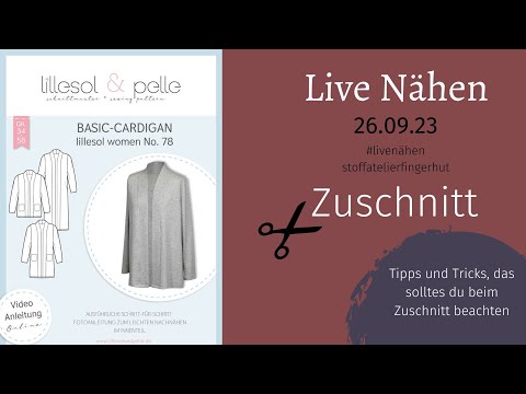 Zuschnitt Live Nähen "Basic Cardigan"