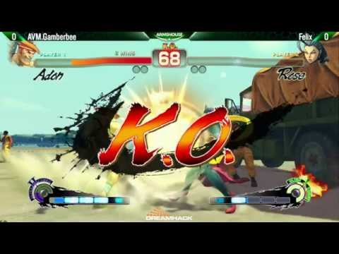 Ekman (Rose) vs Gamerbee (Adon) USF4