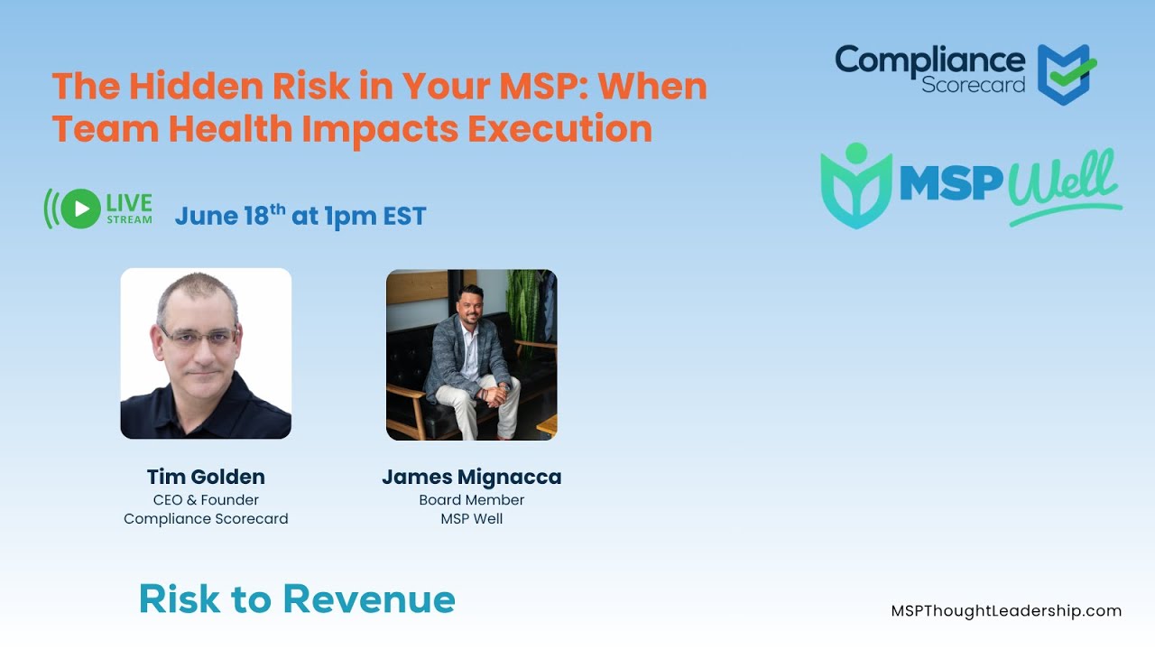 The Hidden Risk in Your MSP: When Team Health Impacts Execution 6/18/2026
