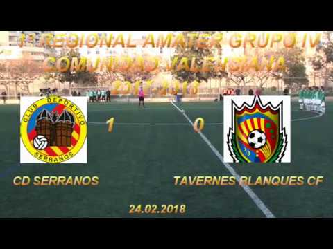 2018.-22J  CD SERRANOS 1 TAVERNES BLANQUES 0 24 02 2018