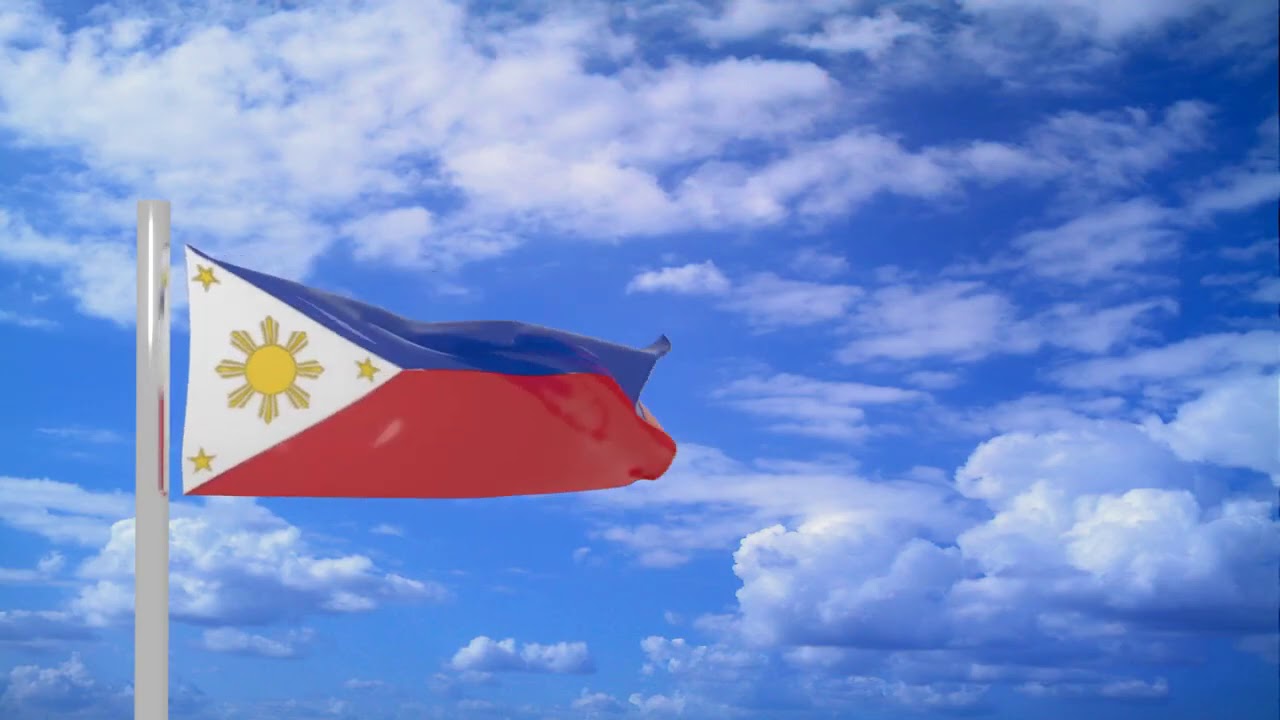 Philippine Flag on Clear sky   Animating the Philippine Flag on Blender