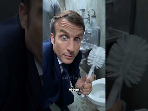 MACRON SE FAIT VICTIMISER EN PRISON 😂🔒 #macron #prison #humour #wc #police