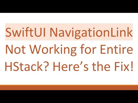 SwiftUI NavigationLink Not Working for Entire HStack? Here’s the Fix!