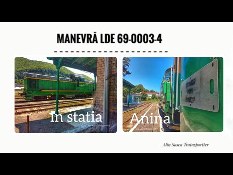 LDE1250 69-0003-4 la Manevră/Shunting in Gara Anina Station - 08 August 2021