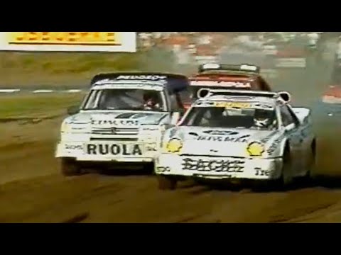 Martin Schanche 1987 Belgium A final Ford RS200 European Rallycross.
