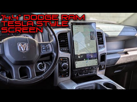 2014-2022 Dodge RAM 14.4" QHD Tesla Style Screen || Installation video || Workshop 12