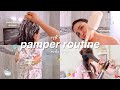 MY RELAXING SELF CARE PAMPER ROUTINE 🫧 Hair Routine Shower Care Skincare Routine