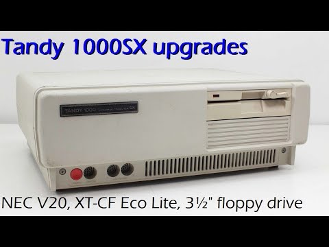 Exploring & upgrading the Tandy 1000SX computer