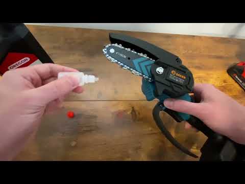 Saker Mini Chainsaw: How To Oil The Chain