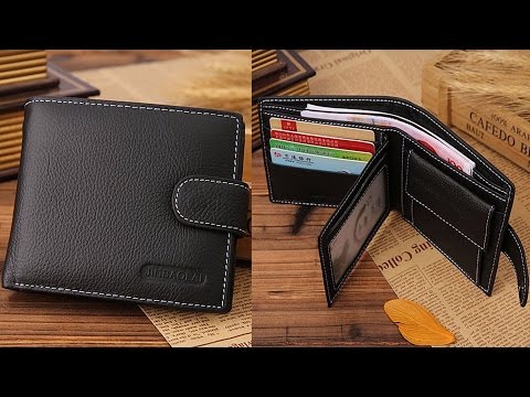 Недорогой мужской кошелёк, бумажник или портмоне из ПУ кожи JINBAOLAI (Aliexpress)
