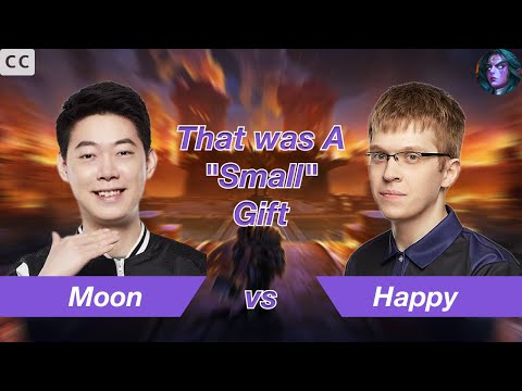 [Eng Sub] WC3｜Moon｜⭐️⭐️⭐️ That was A "Small" Gift｜vs Happy[UD] on RC｜W3Champions