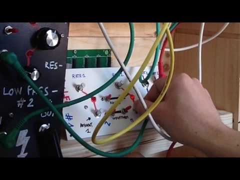 DIY double LFO modular synthesizer module