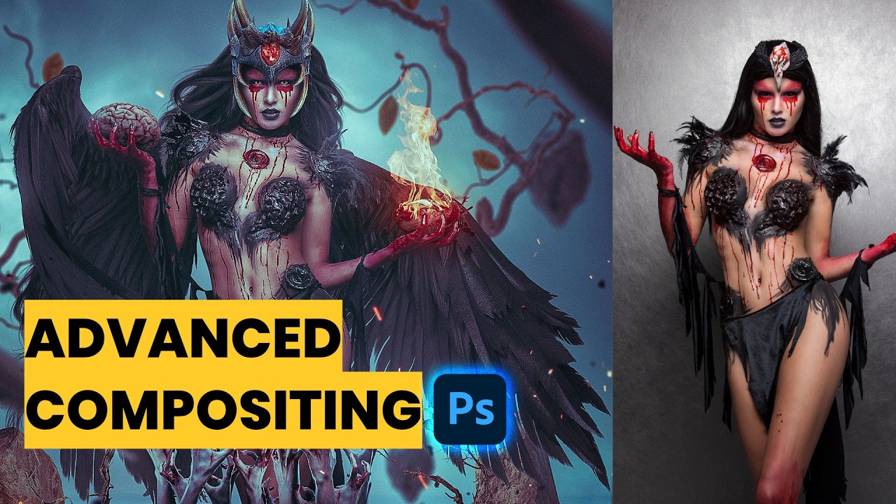 Gothic Composite Photo Editing | Advanced Photoshop Tutorial