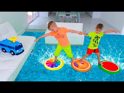 Vlad and Mommy toy minibus adventures