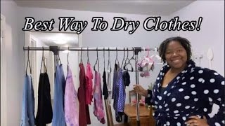 How I Dry Clothes Without A Dryer | Laundry Routine